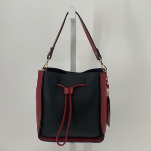 NWT SINA COVA Red & Black Tote Bag